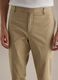 Beige regular-fit stretch cotton trousers_3