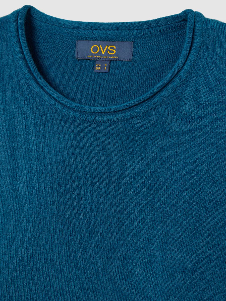 Blue Acrylic Blend Sweater_5