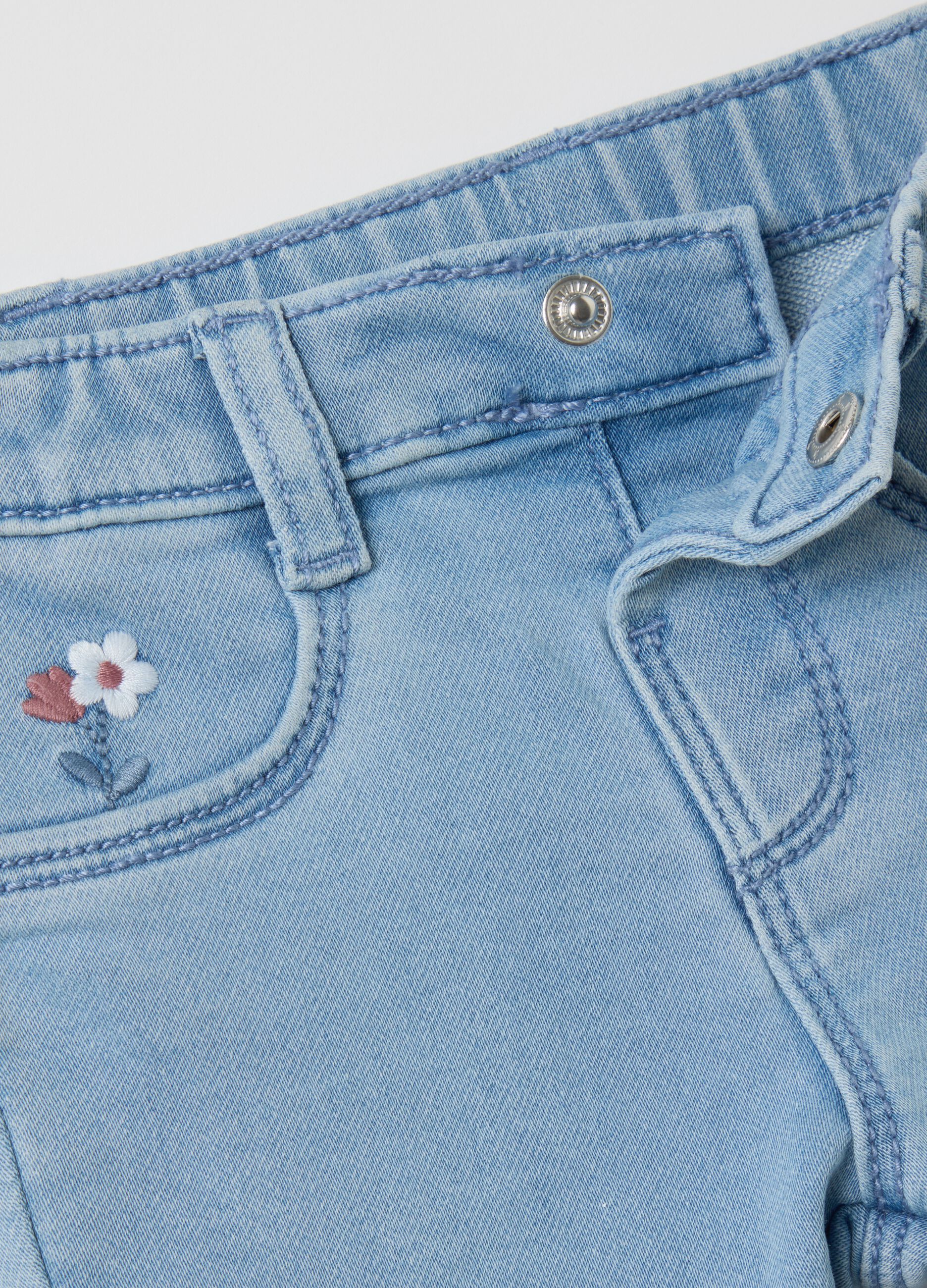 Baby Girl Denim Jeans Regular Fit in Light Blue