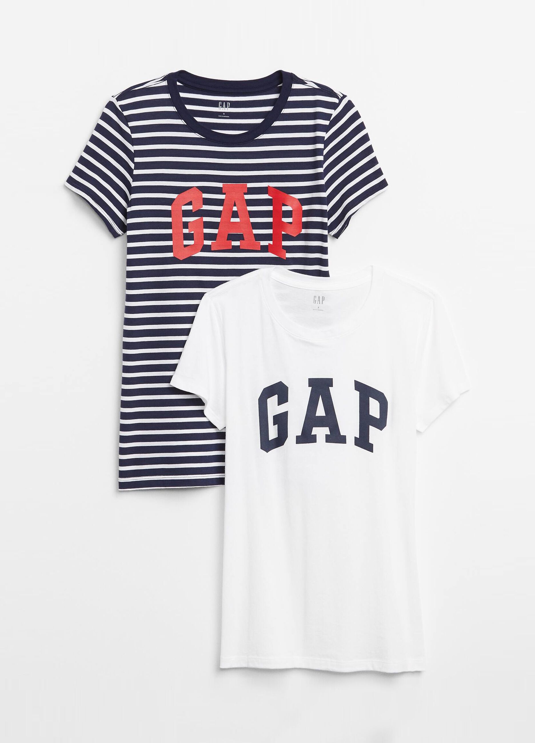 Two-pack T-shirts with logo print