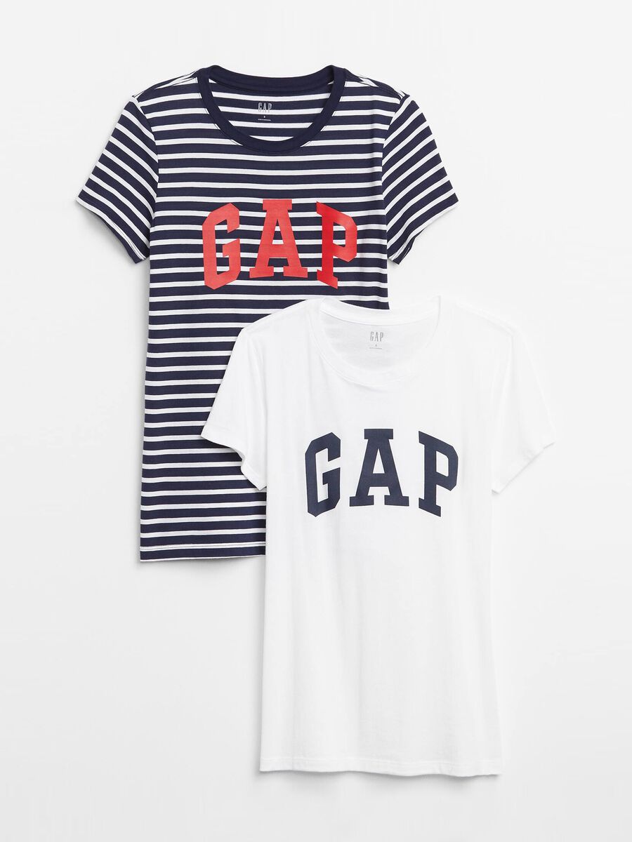 Two-pack T-shirts with logo print_0