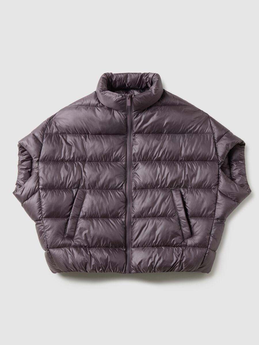 Purple padded jacket regular fit_0