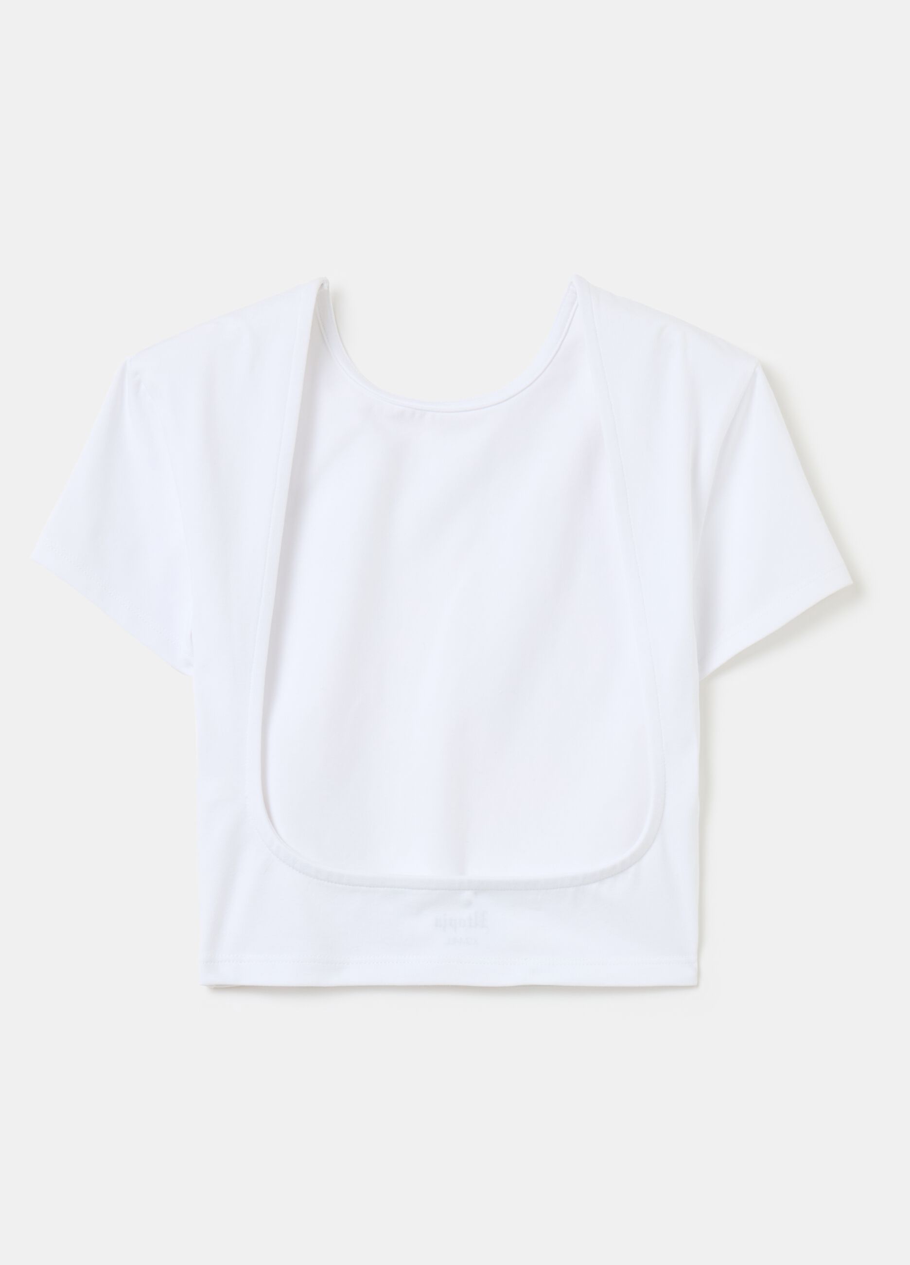 Backless Crop T-shirt White