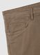 Brown skinny fit stretch cotton trousers_5
