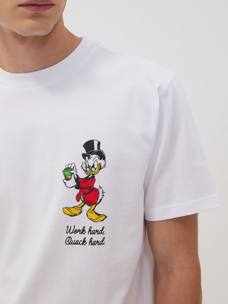 White pure cotton T-shirt with Disney print_2