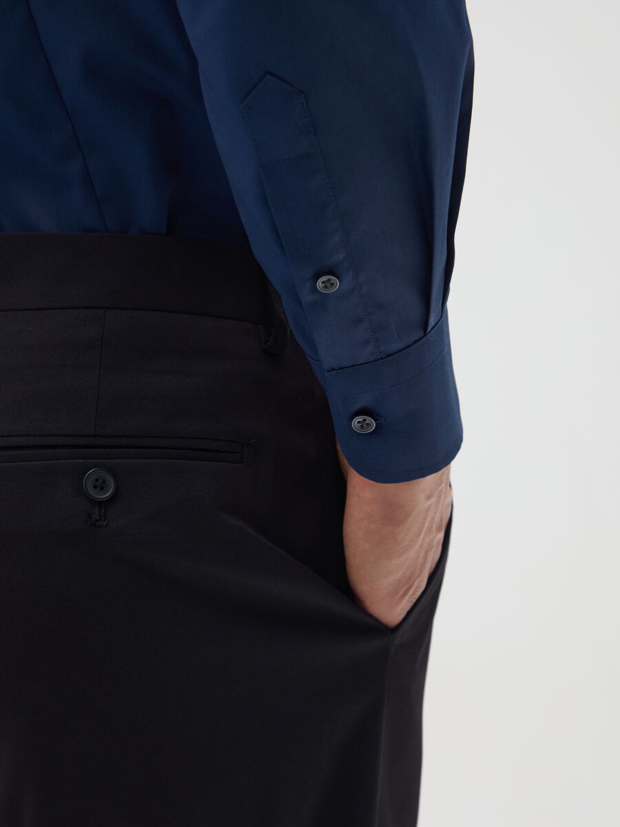 Slim fit blue shirt_3