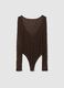 Brown stretch fabric bodysuit_5