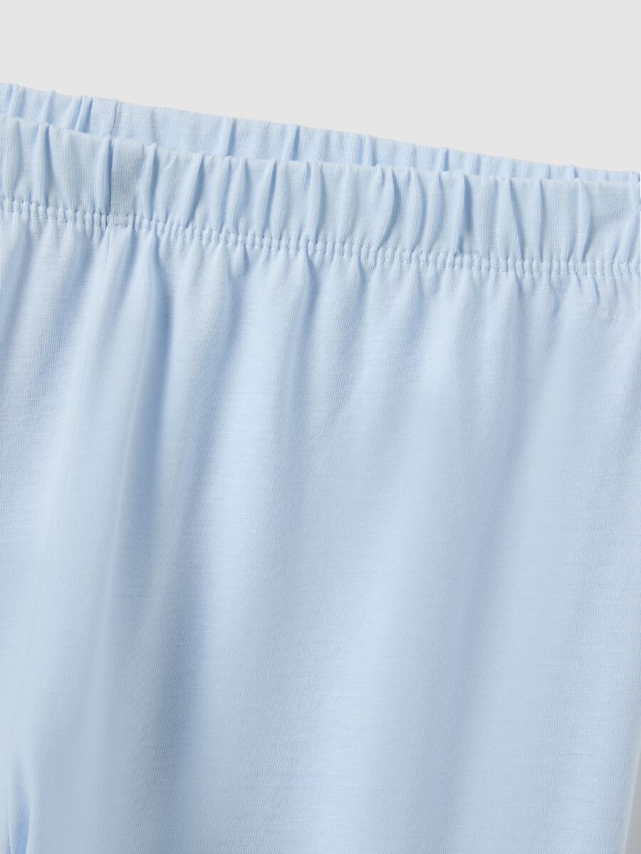 Pigiama azzurro in cotone organico_3