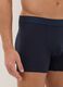 Tripack of blue boxer shorts in stretch cotton regular fit_3