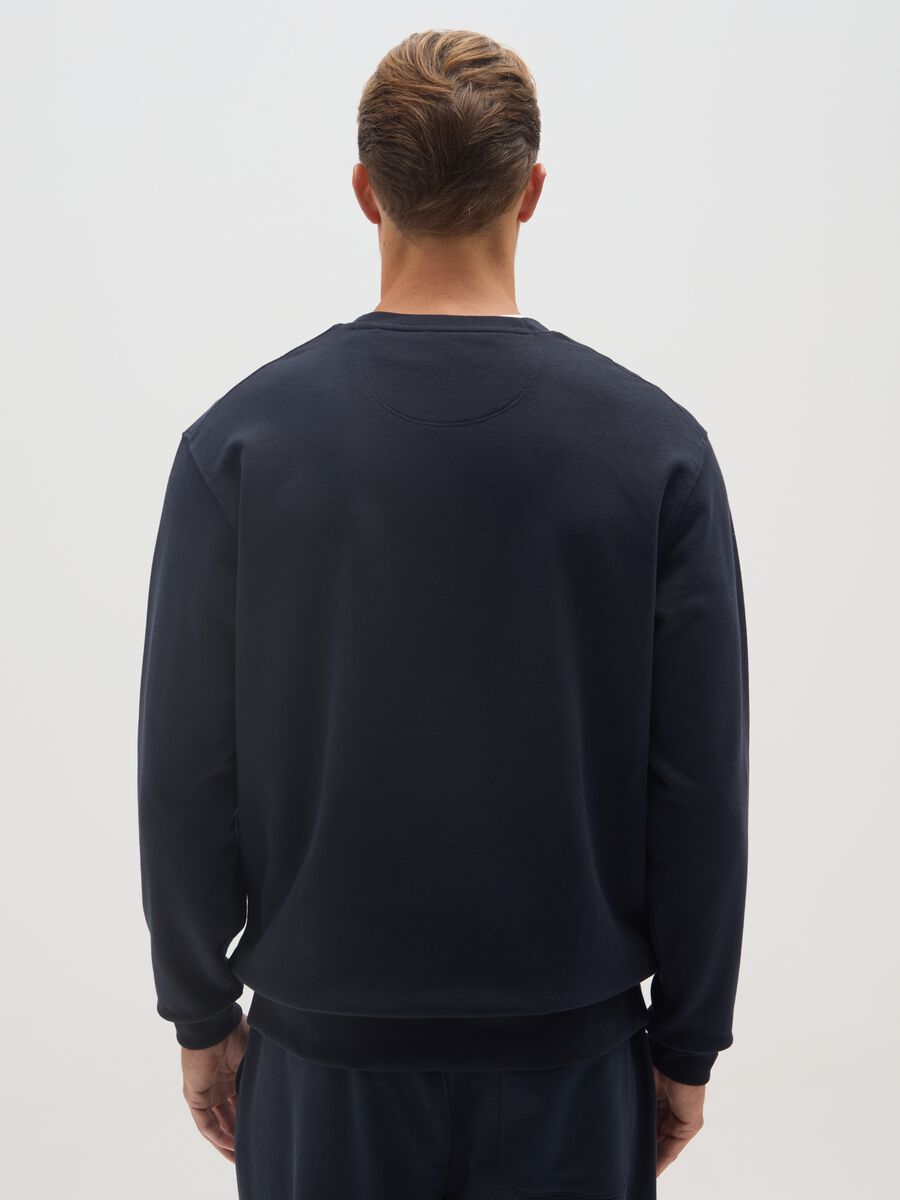 Pure cotton blue sweatshirt regular fit_2