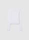 Girls' stretch cotton white regular fit top_4
