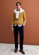 Yellow pure lambswool crew-neck jumper, regular fit_1