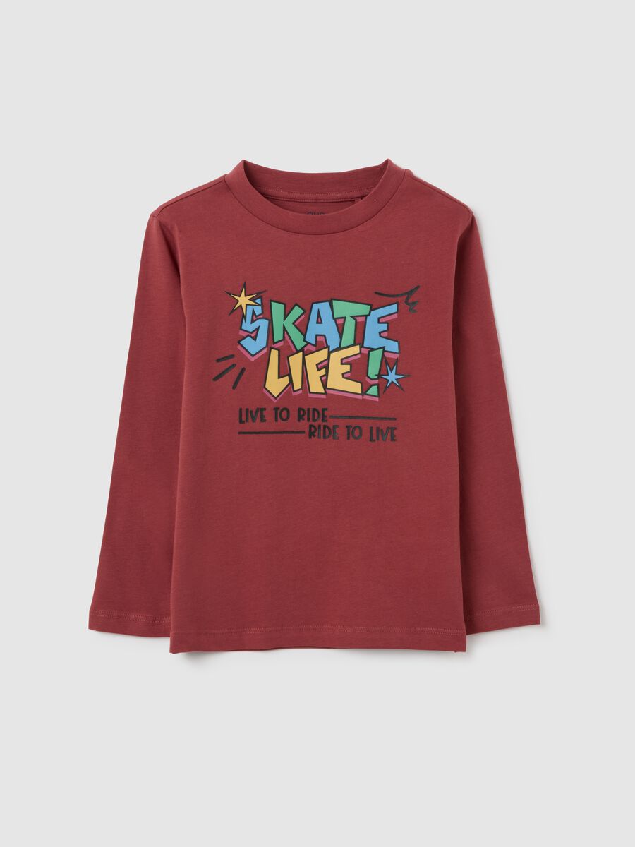 Kids' pure cotton red t-shirt_0