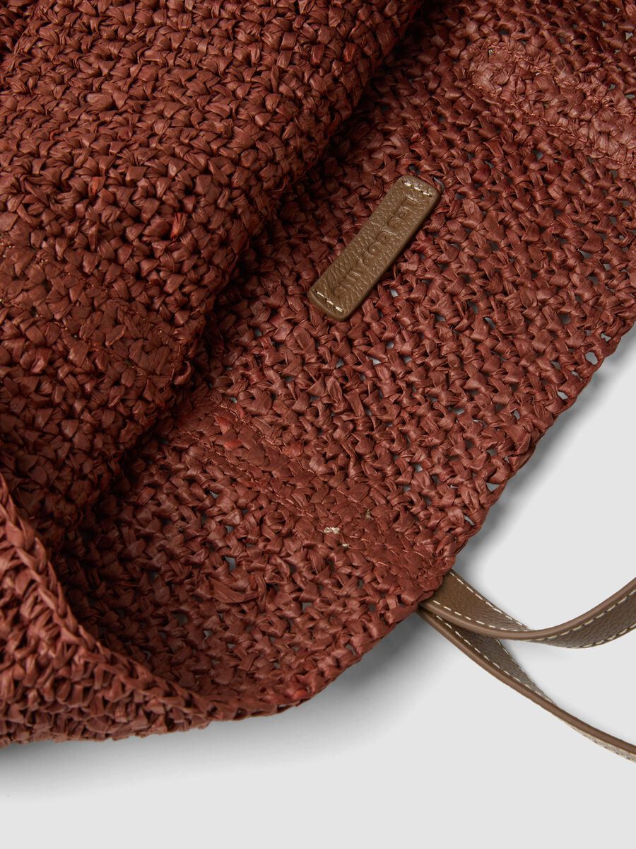 Brown pure paper-fabric shopper bag_2