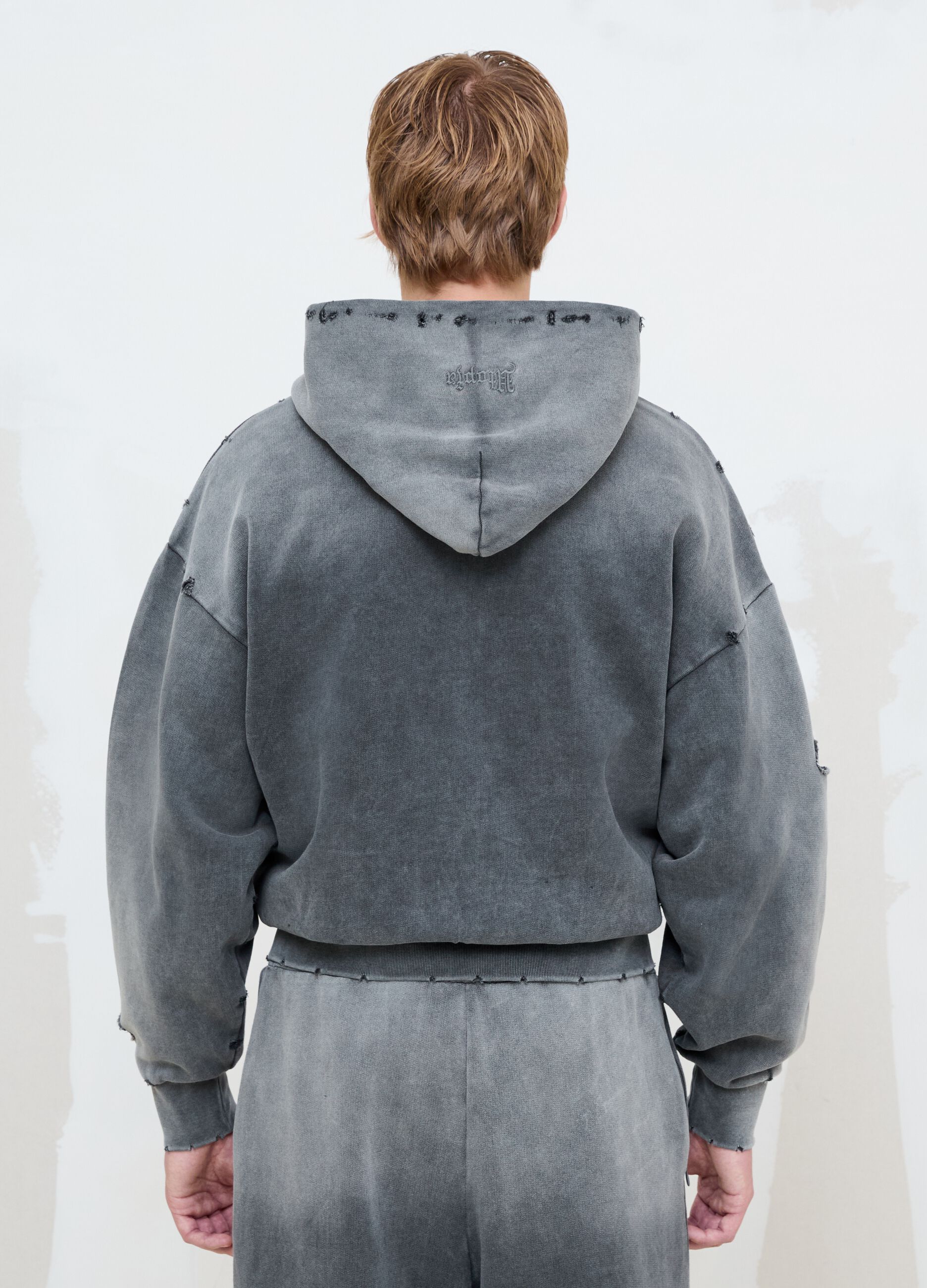 Full-Zip Hoodie Sunfaded Grey