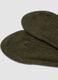 Green ribbed socks in wool, viscose and stretch cashmere_1