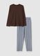 Long pyjamas with top in slub jersey_4