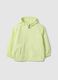 Yellow regular fit children's lightweight jacket with full zip and hood_0