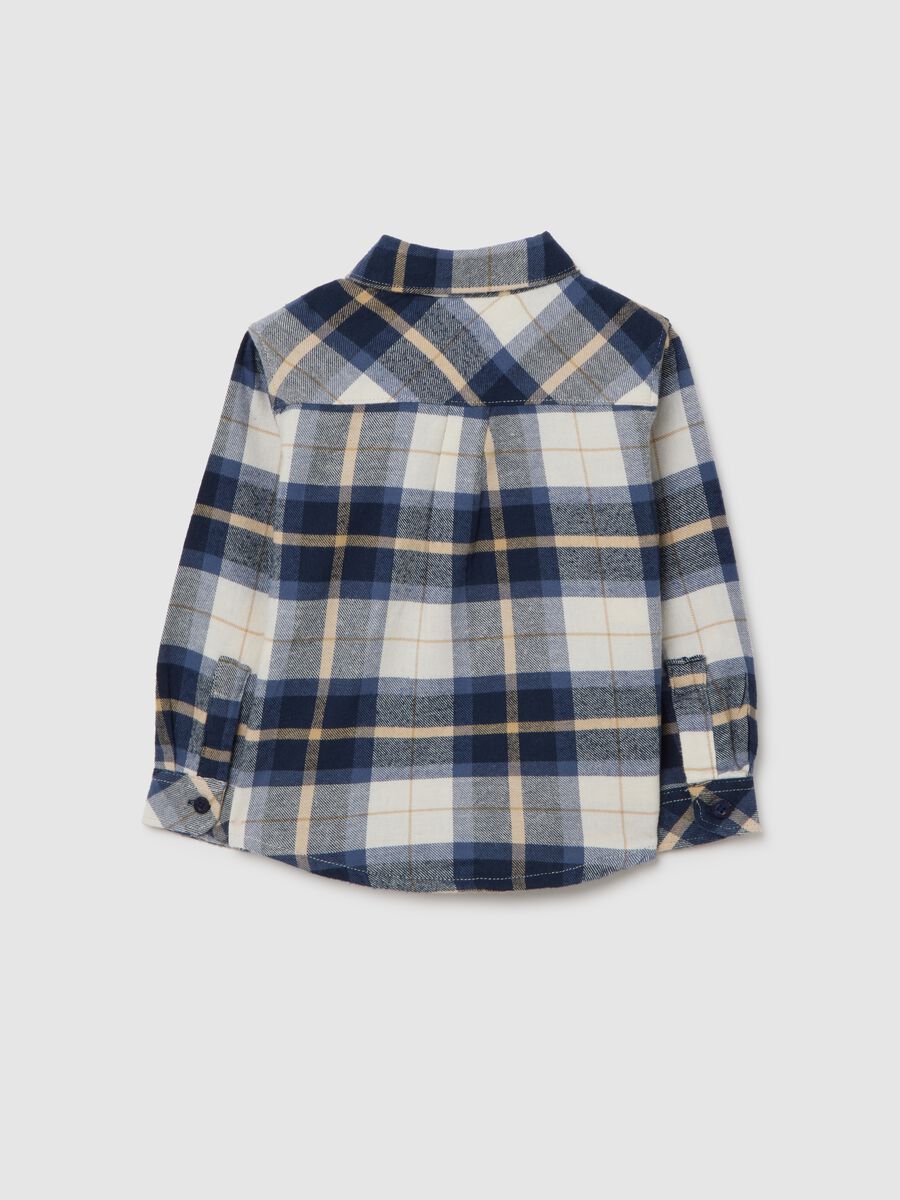 Camicia multicolor da bimbo in puro cotone regular fit a quadri_1