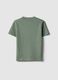 Green crew neck children's t-shirt in pure cotton regular fit_1