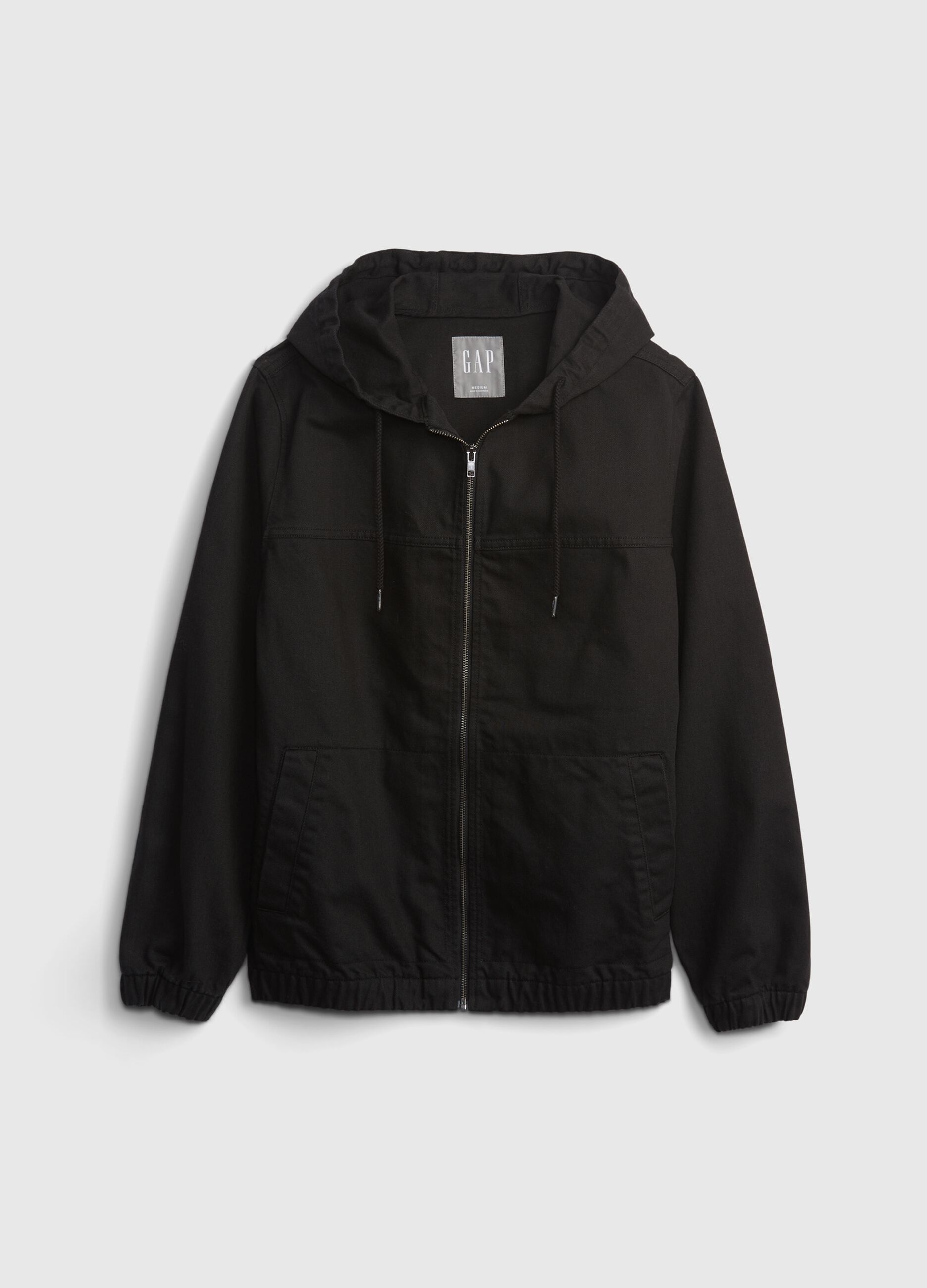 Full-zip jacket with hood