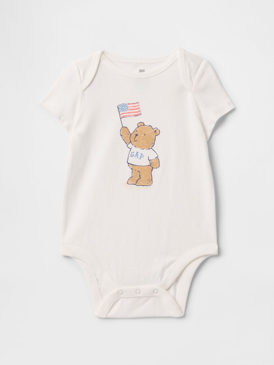 White newborn body with GAP teddy bear_0