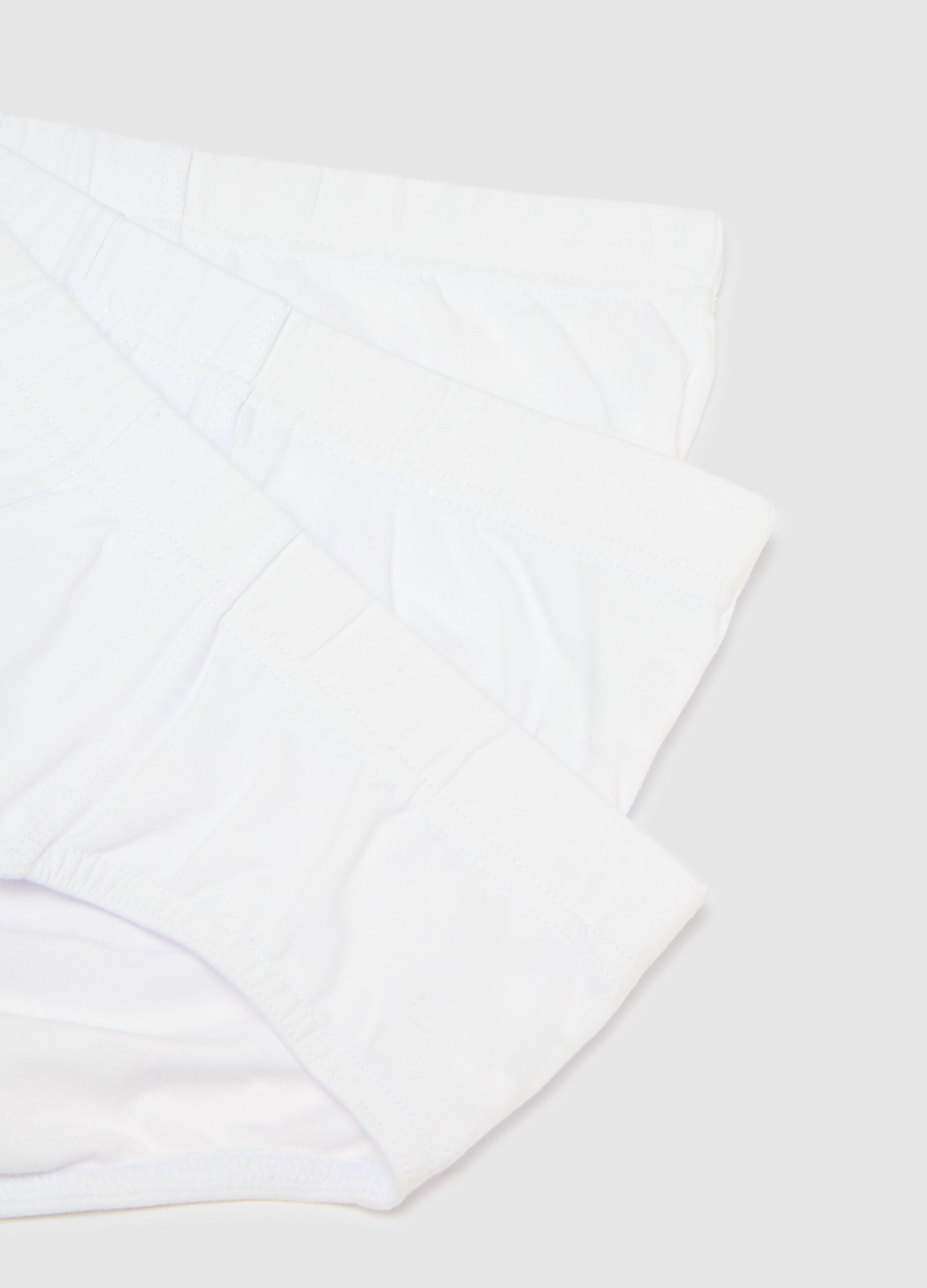 White Cotton Regular Fit Briefs