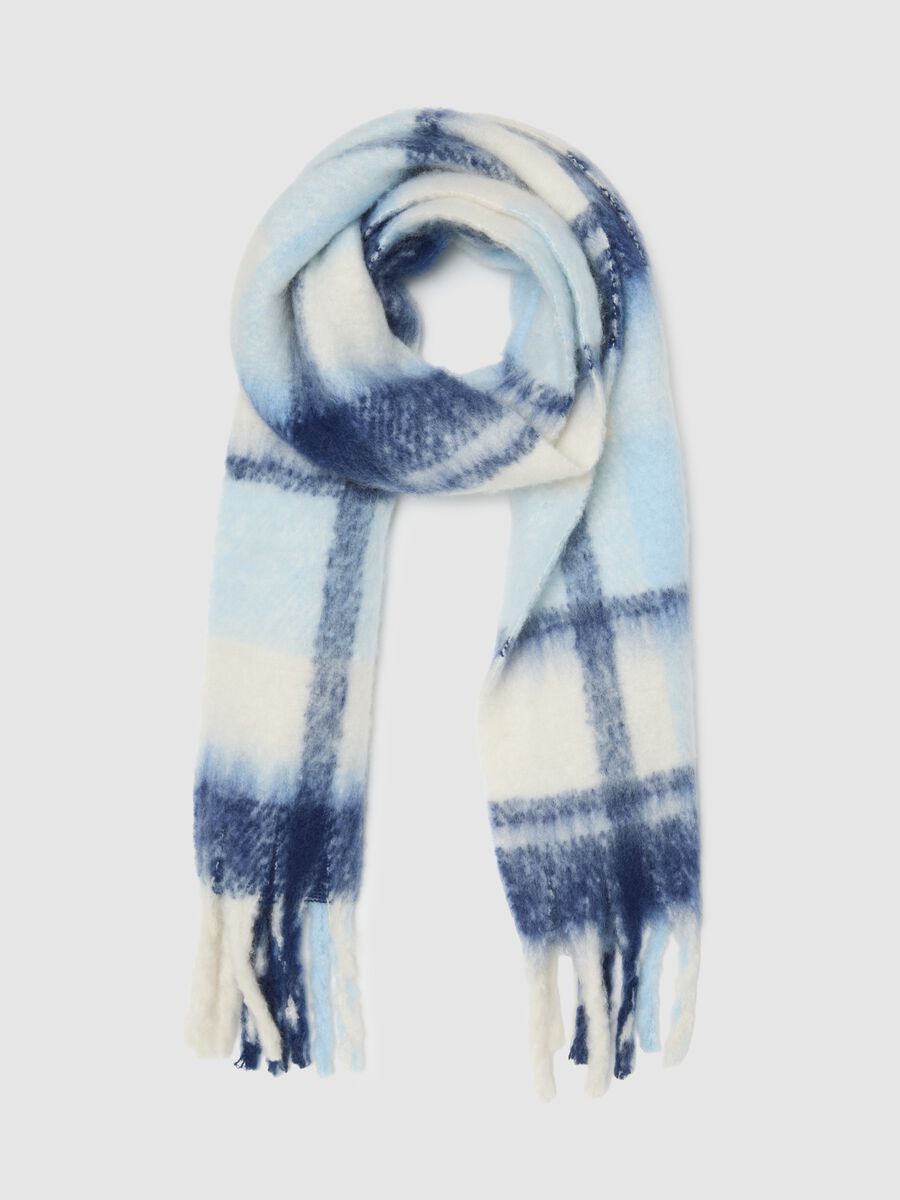 Multicoloured fringe girl scarf_0