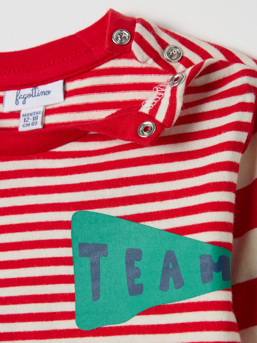 Long-sleeved striped T-shirt_2