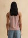 Multicolour striped regular fit cotton and linen tank top_3