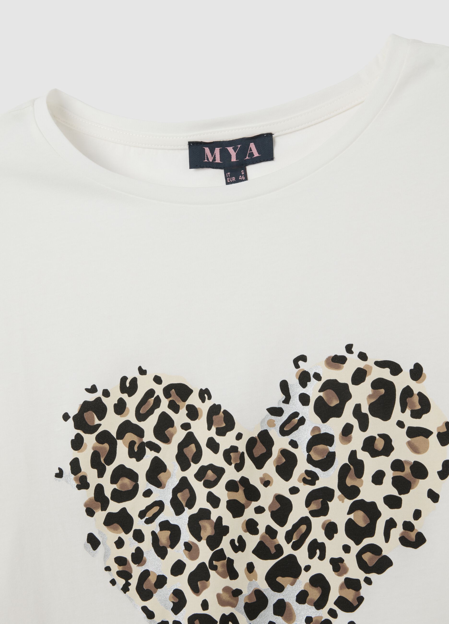 Women's White Pure Cotton T-shirt