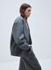Grey zip-up jacket with oversized fit_0