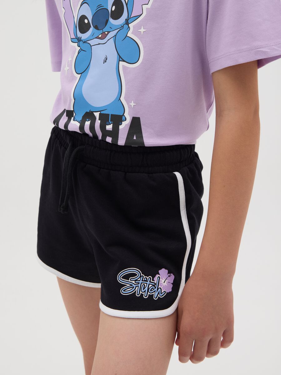 Stitch Print Cotton Jogging Set_3