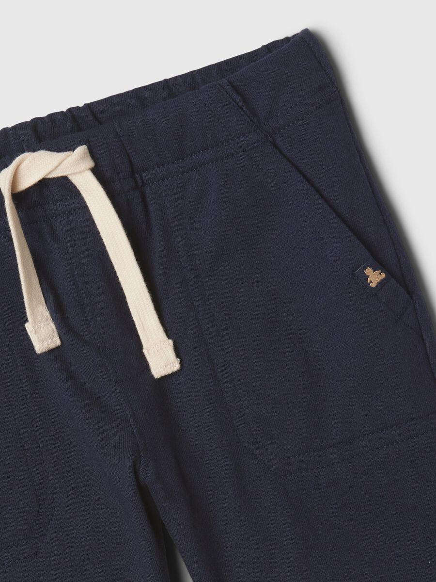 Cotton Bermuda shorts with drawstring_2