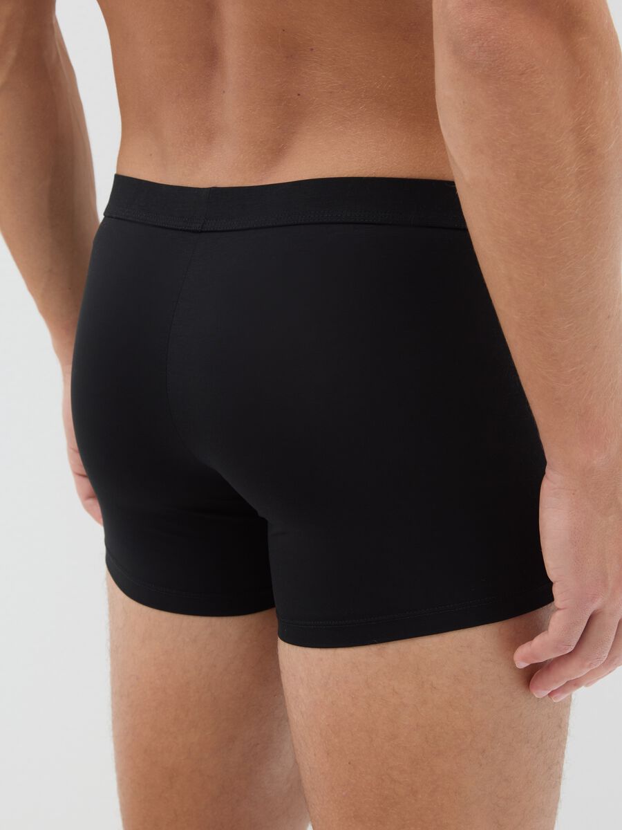 Twin pack black stretch cotton blend boxers regular fit_2