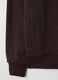 Brown cotton blend sweatshirt with zip_5