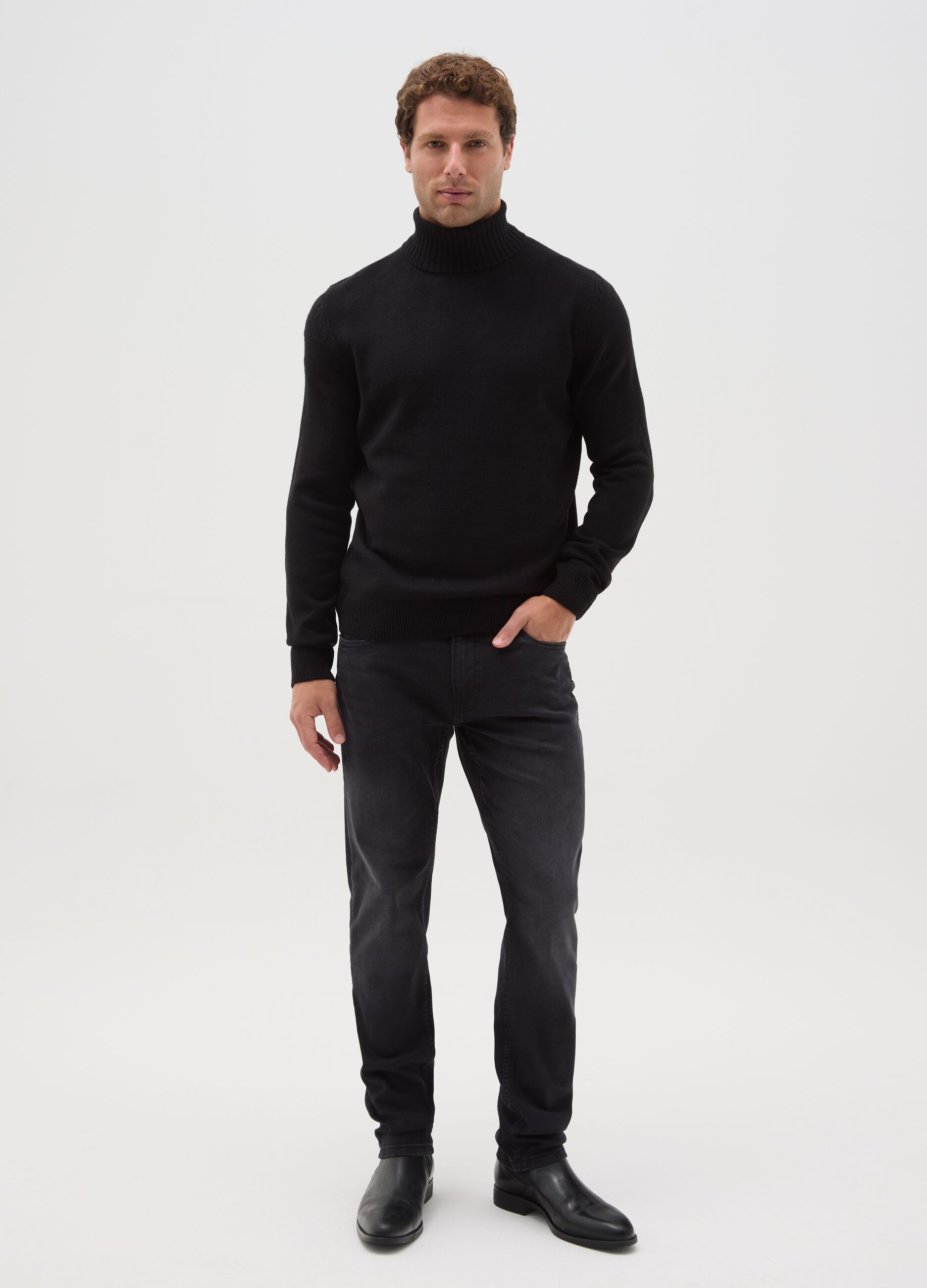 Black Slim Fit Denim Jeans