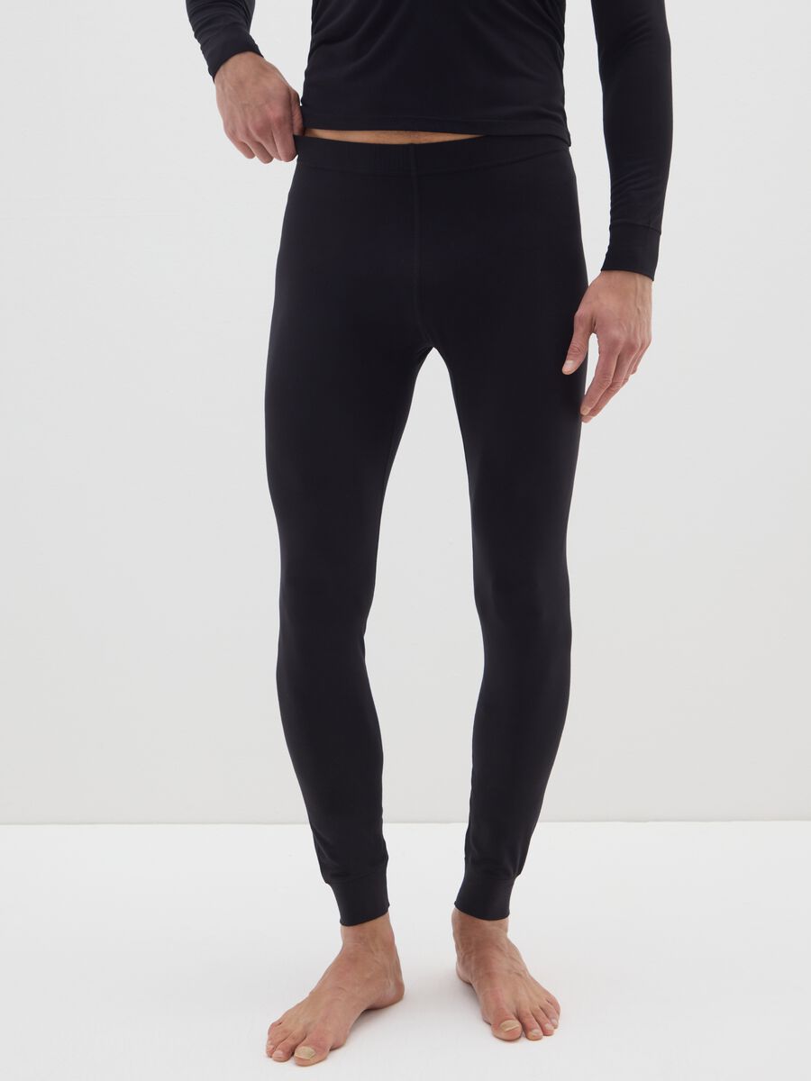 Black Regular Fit Leggings_1