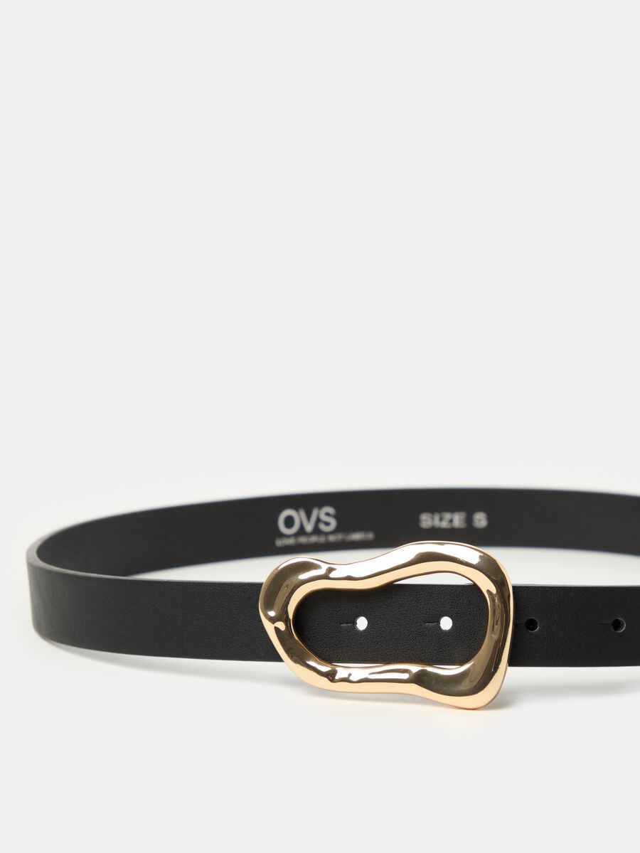 Belt with oval buckle_0