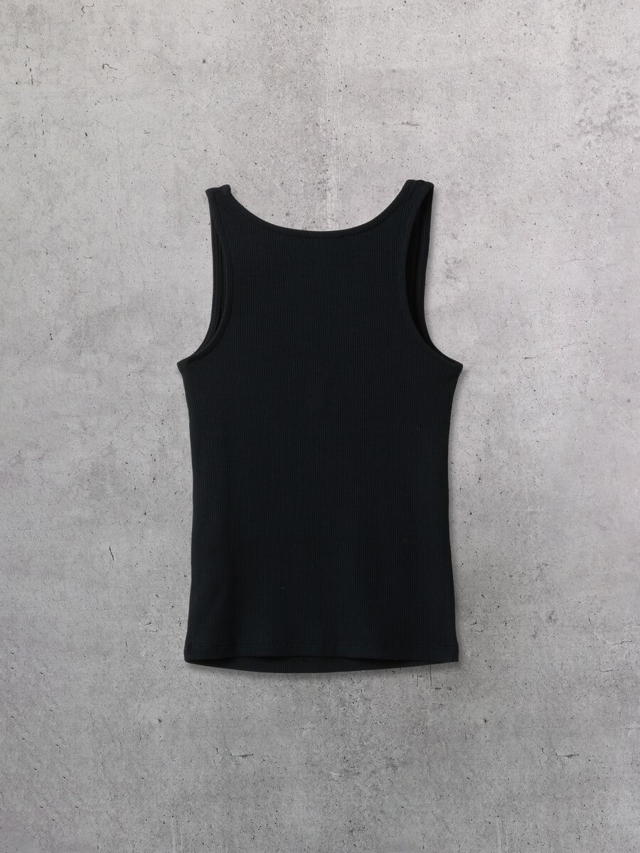 Tank Top Square Neck Black_6