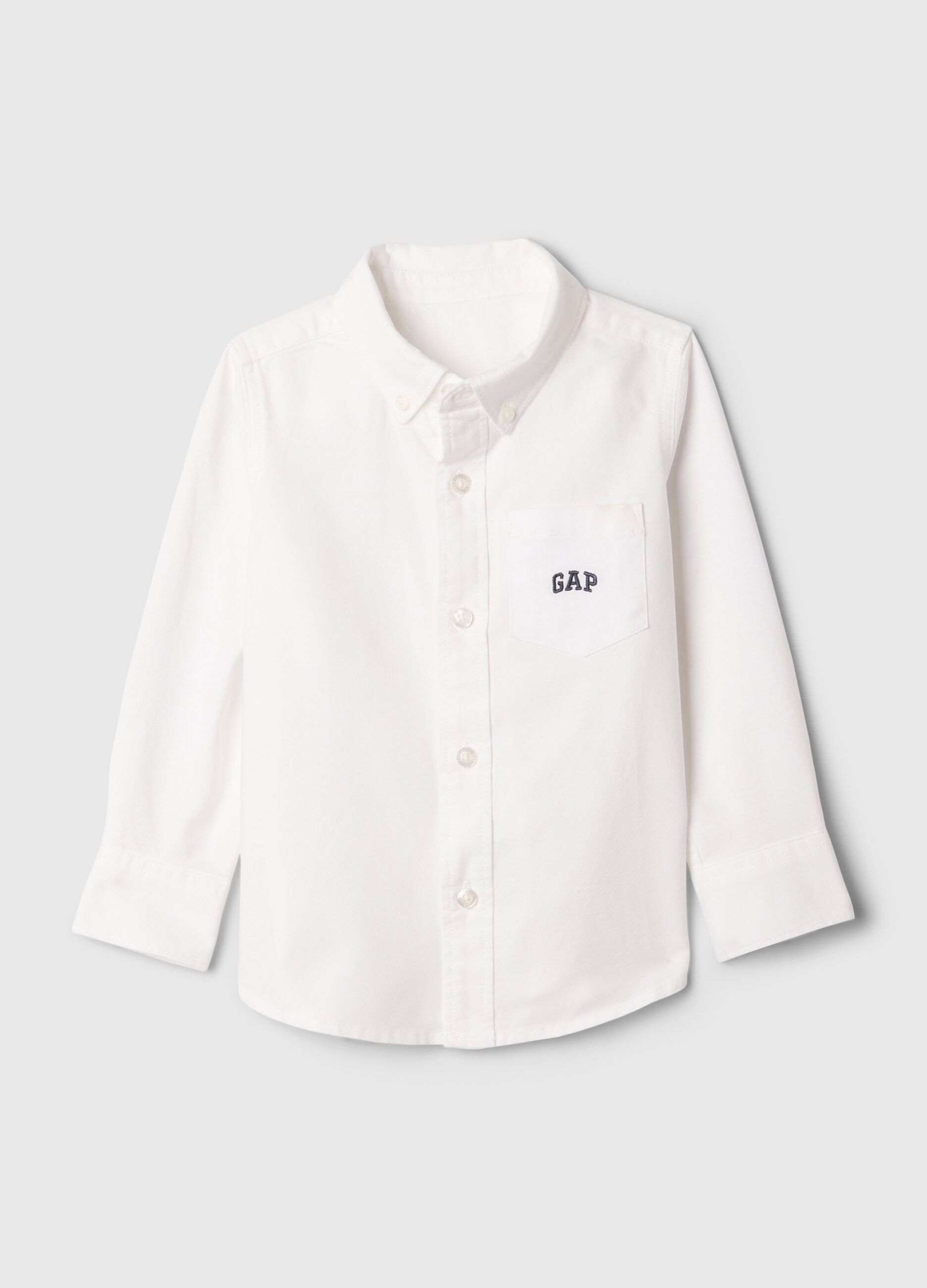 Camicia bianca elasticizzata per bambino