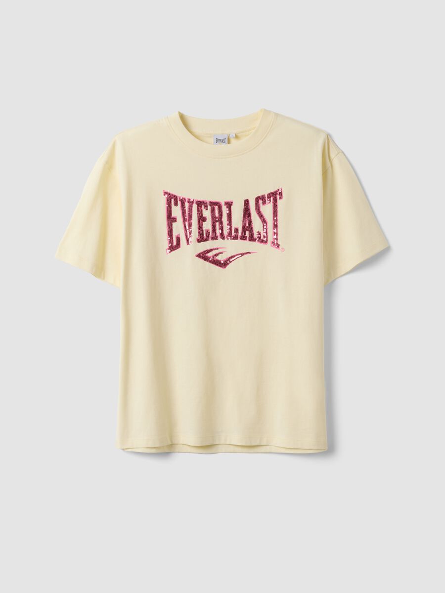 White pure cotton T-shirt with front print, regular fit_4
