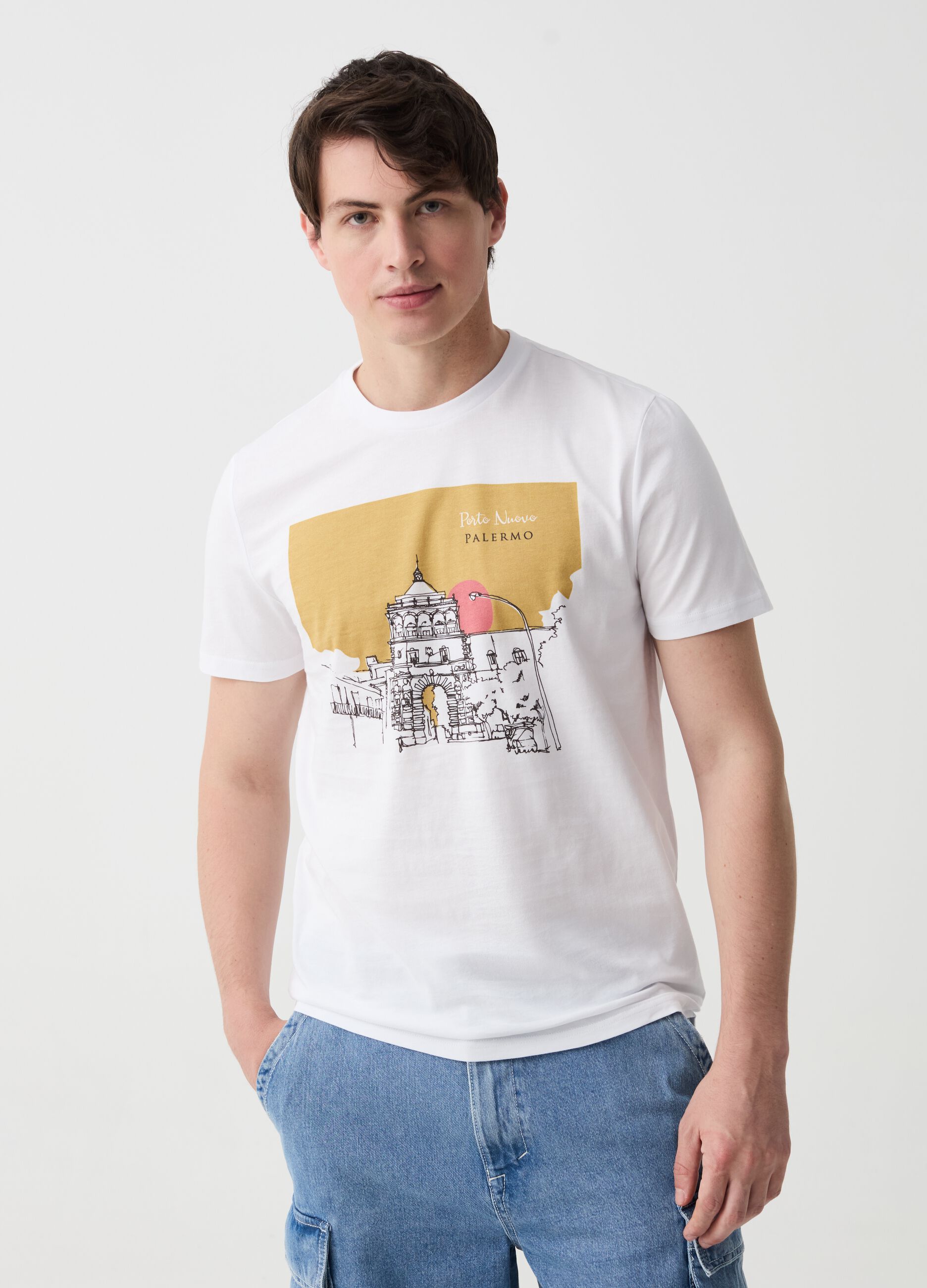 Ovs T-shirt in cotone con stampa Palermo