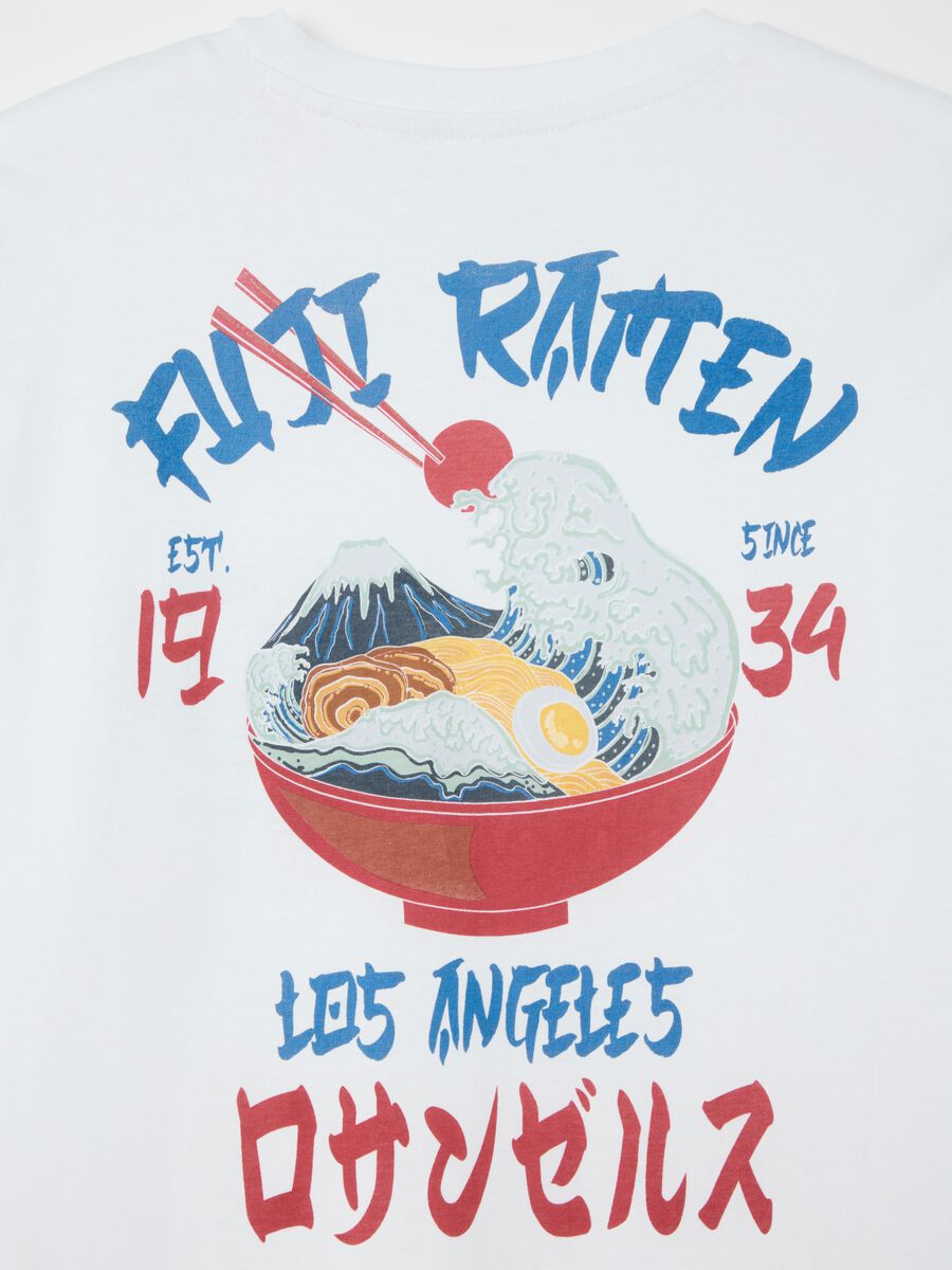OVS White Short Sleeve Graphic T-shirt_5