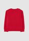 Boys' Red Crew Neck Sweatshirt in Pure Cotton Regular Fit_1