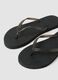 Black flip-flops with translucent straps_1