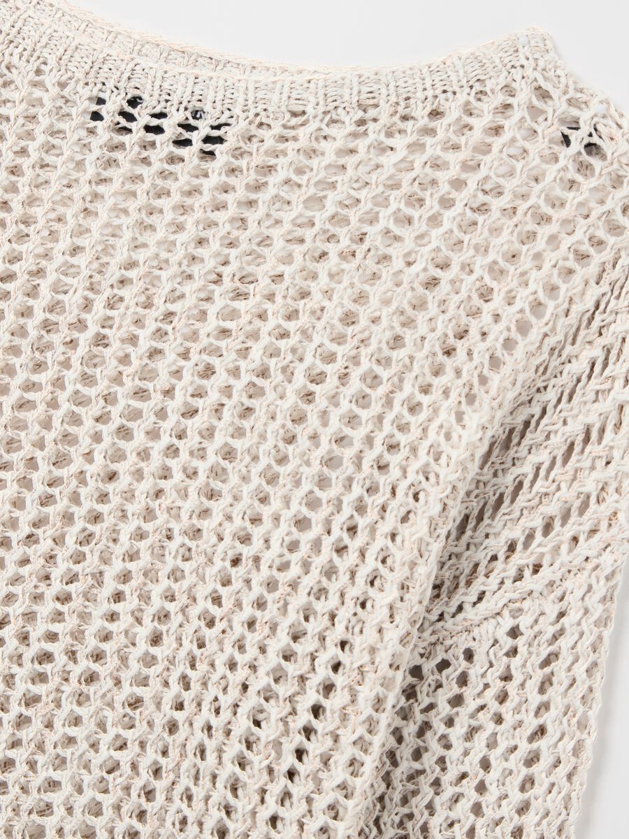 Openwork top with boat neck_5
