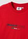 Red pure cotton T-shirt with Ducati print_1