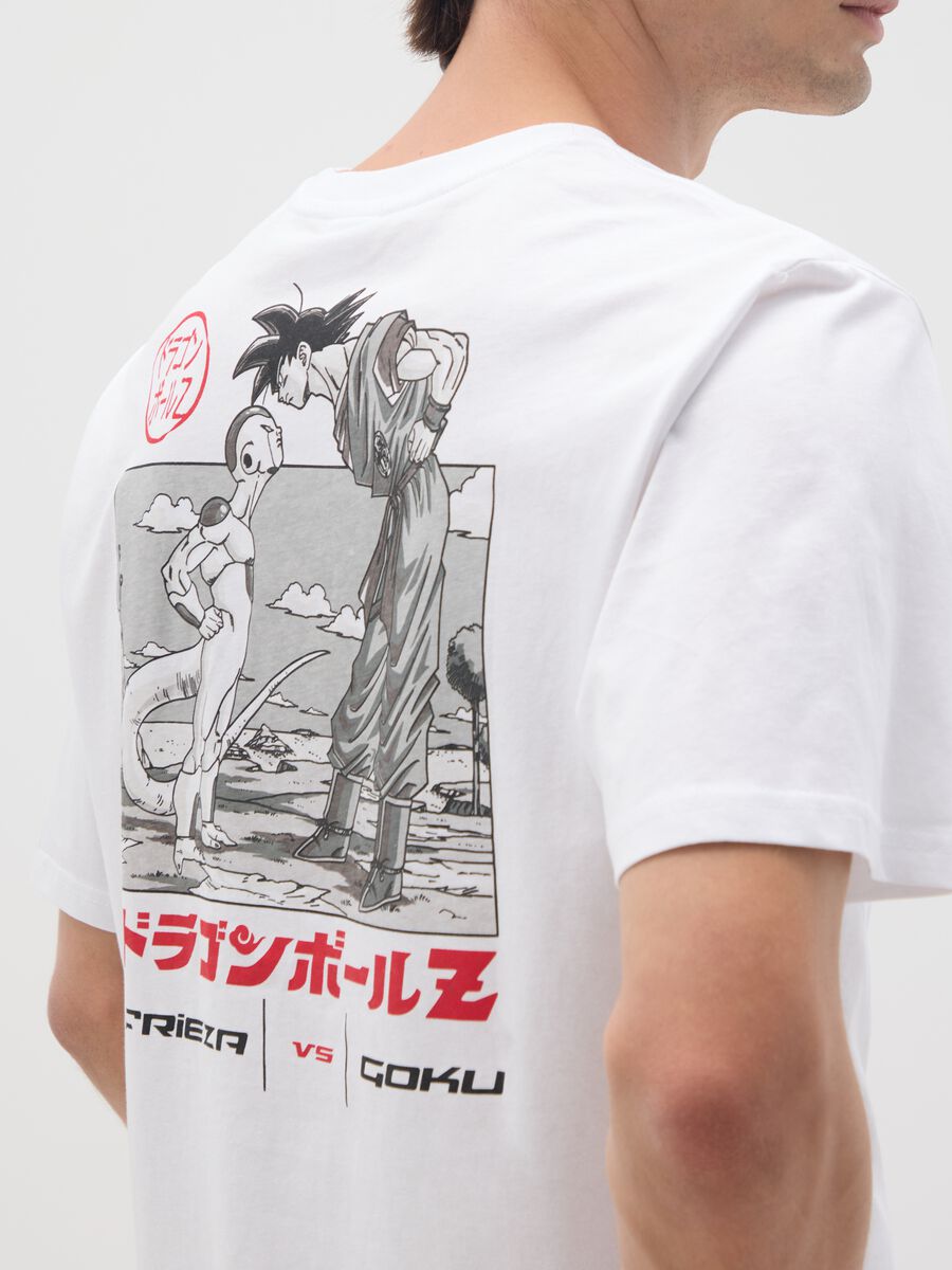 White pure cotton T-shirt relaxed fit with print_3