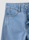 Light Blue Wide-Leg Pure Cotton Jeans for Girls_3